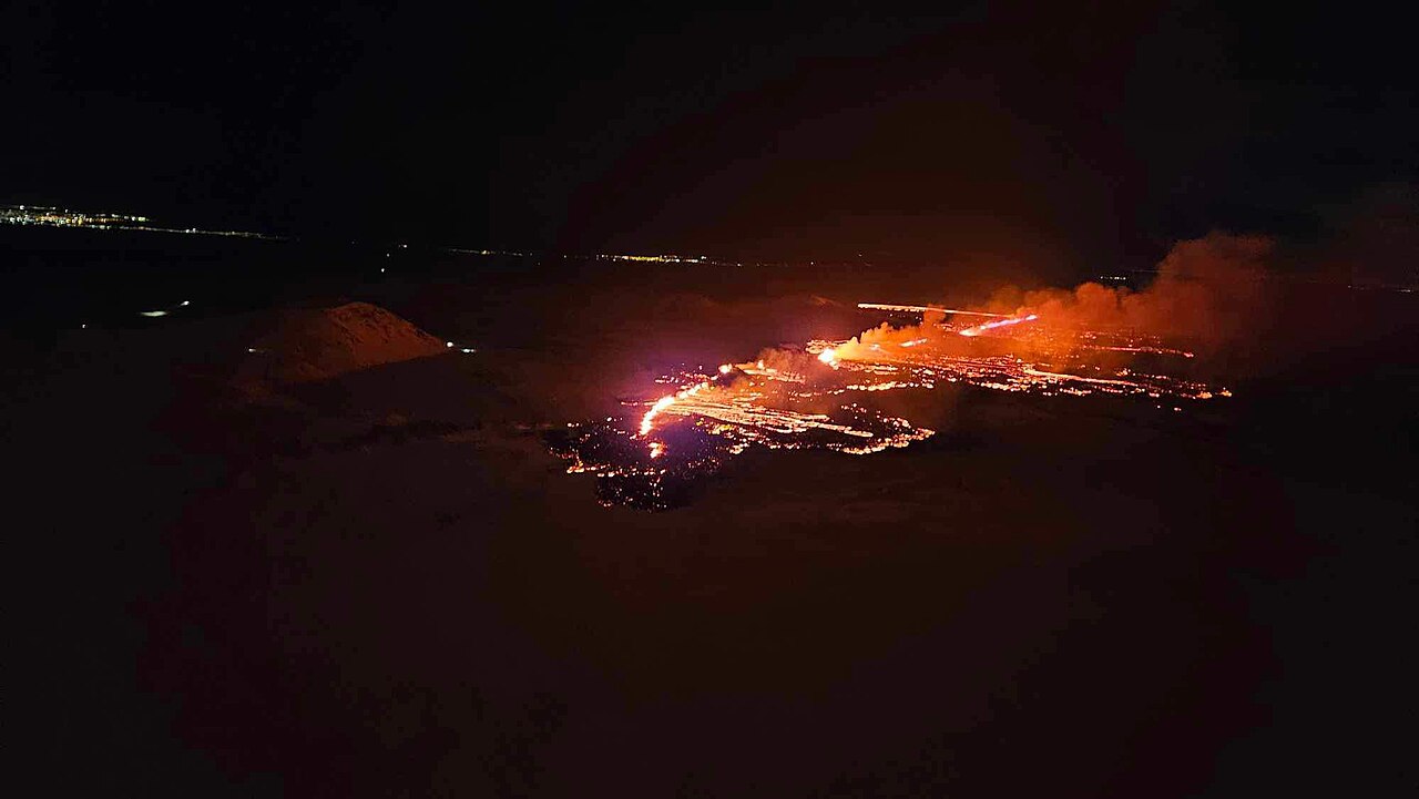 Volcanic eruption in Iceland