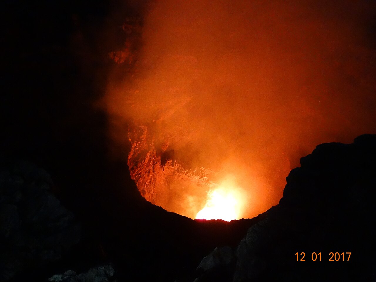 Volcanic crater